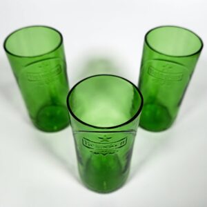 סט 6 כוסות Heineken ממוחזרות בעבודת יד